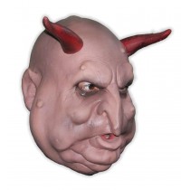 Fat Face Demon with Horns Foam Latex Mask