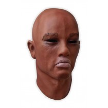 Realistic Face Mask Male Dark Skin 'Jayden'